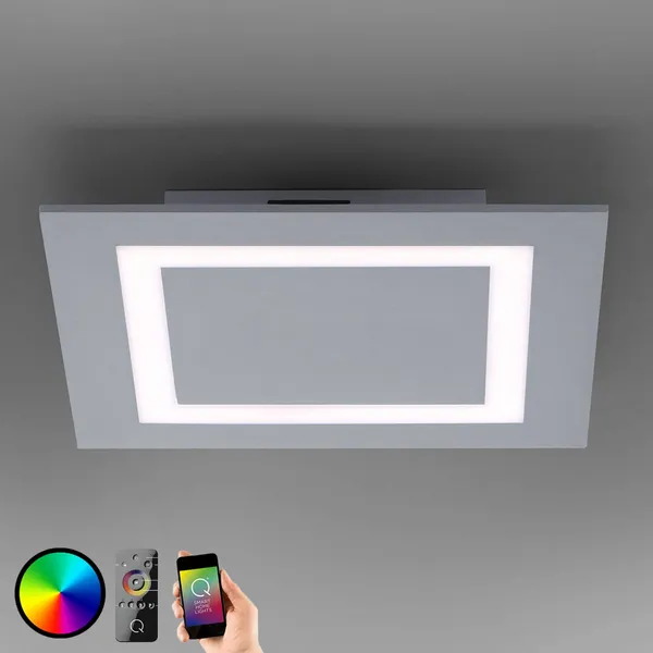 Q-Smart-Home Paul Neuhaus Q-MIRAN, plafón LED, 30x30 cm