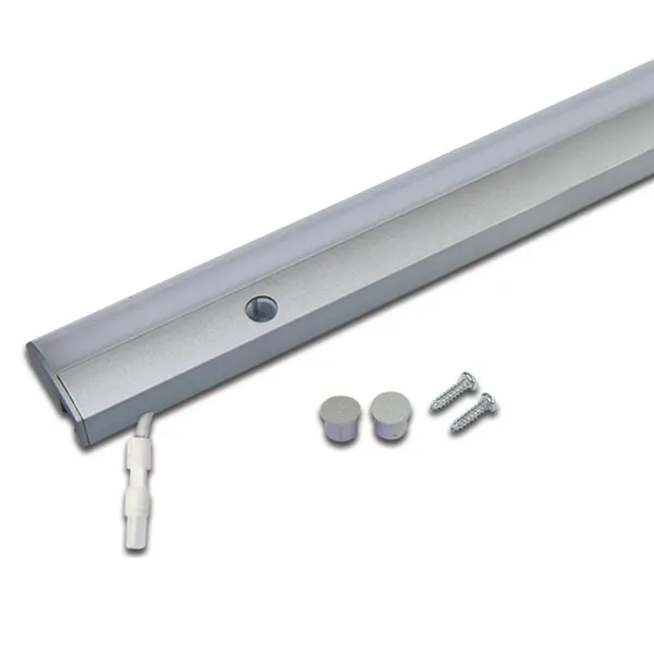 Hera Lámpara LED bajo mueble ModuLite F, aluminio, 120 cm, 3.000 K aluminio
