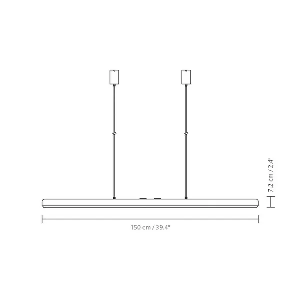 UMAGE Lámpara colgante LED Hazel Branch, blanco/acero, 150 cm