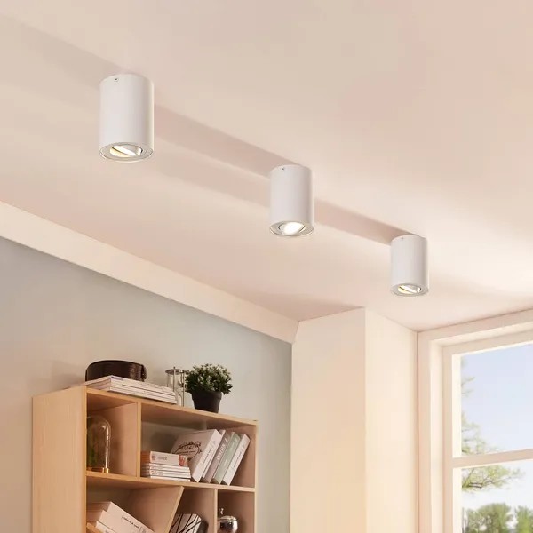 Arcchio downlight de techo Jolina, redondo, blanco, set de 2, aluminio