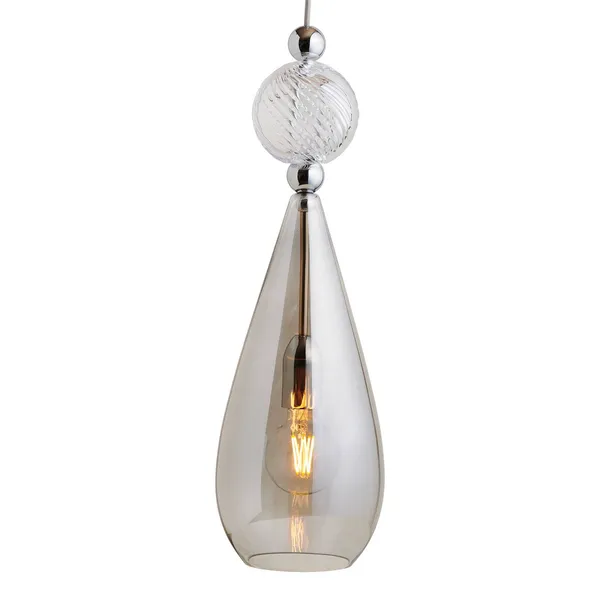 EBB & FLOW Smykke L plata gris humo cristal remolino