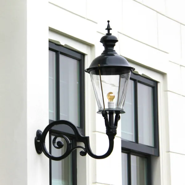 K.S. Verlichting Amstel - Aplique de exterior, negro