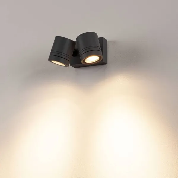 SLV Myra aplique para exterior, 2 luces, antracita