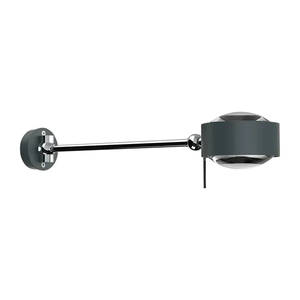 Top Light Puk Maxx Hotel LED, 30cm Lentes transparentes, antracita