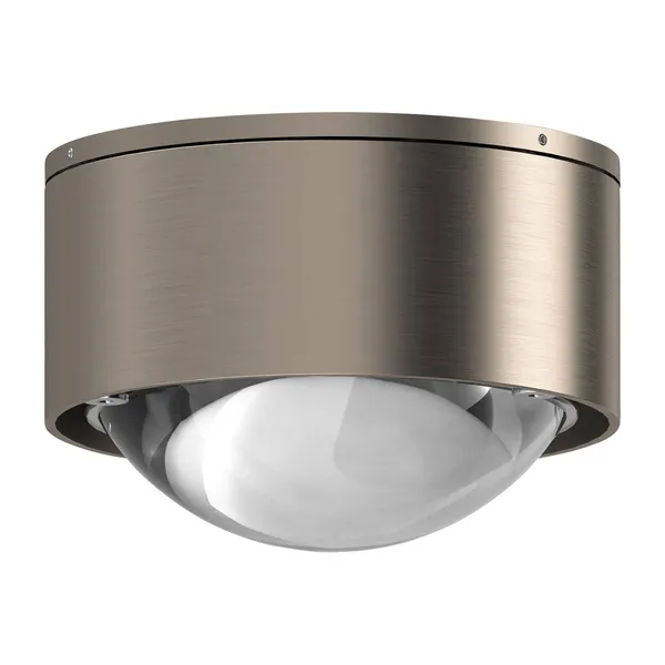 Top Light Foco LED Puk Mini One 2, lente transparente, níquel mate