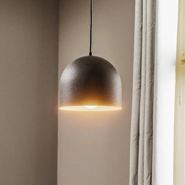 HELAM Lámpara colgante Madison 1 luz negro