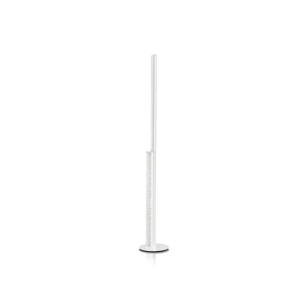 Slamp Lámpara de pie LED Modula twisted, plisada, gris claro