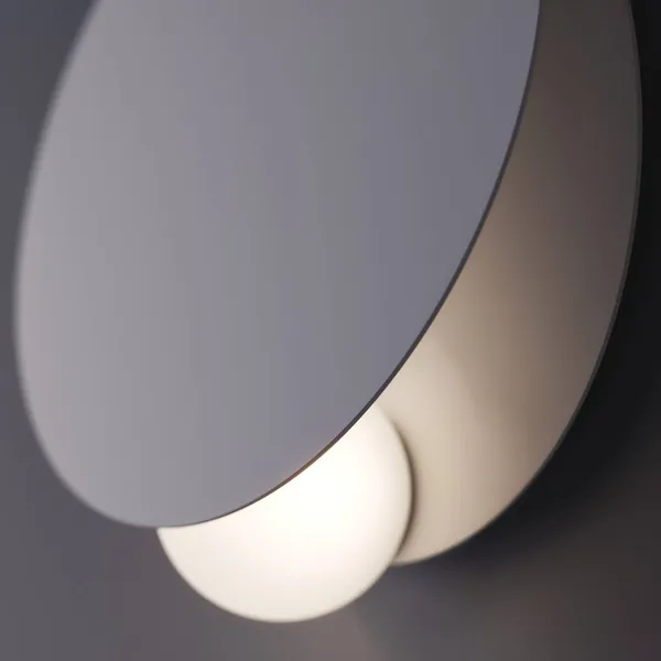 Fabbian Aplique de pared LED Akoya, blanco, 3000K, atenuable