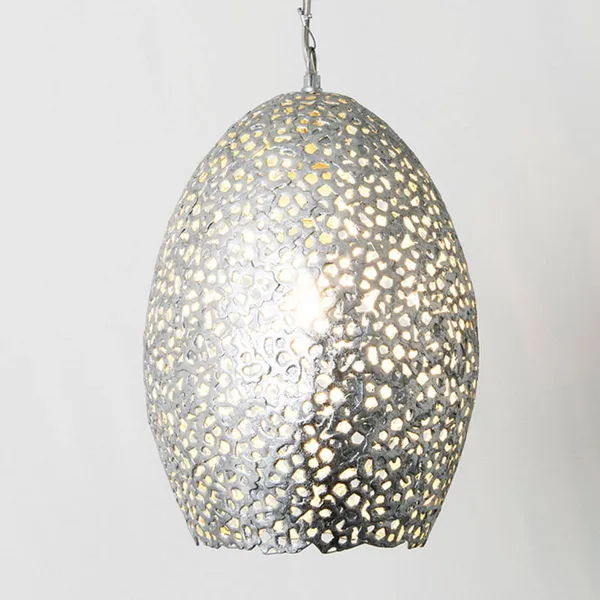 Holländer Lámpara colgante Cavalliere, plata, Ø 22 cm