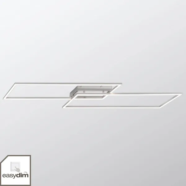 Paul Neuhaus lámpara LED de techo Inigo, 113 cm, 2 luces, atenuable