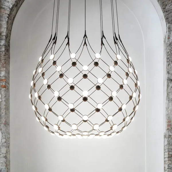 Luceplan Mesh lámpara Ø 100 cm suspensión de 2 m