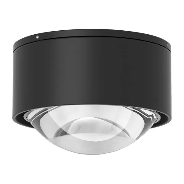 Top Light Foco LED Puk Mini One 2, lente transparente, negro mate