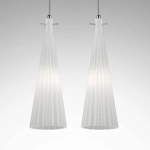 Selène Lámpara colgante Costa Rica, 2 luces, blanco