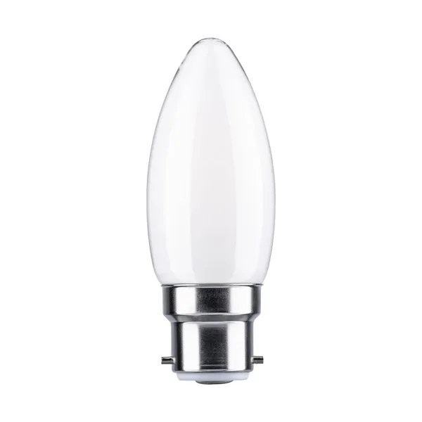Paulmann vela LED B22d 4,7W 2.700K opalino