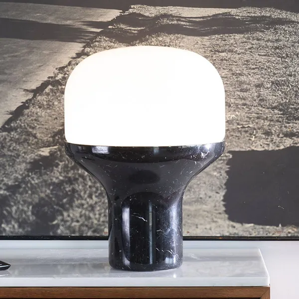 Martinelli Luce Delux mesa 43cm mármol negro