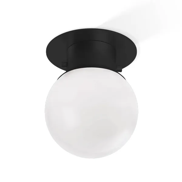 Decor Walther globo 20 plafón, negro/mate