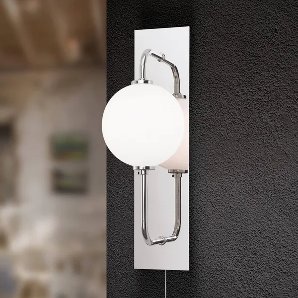 ORION Aplique LED Pipes en níquel brillante