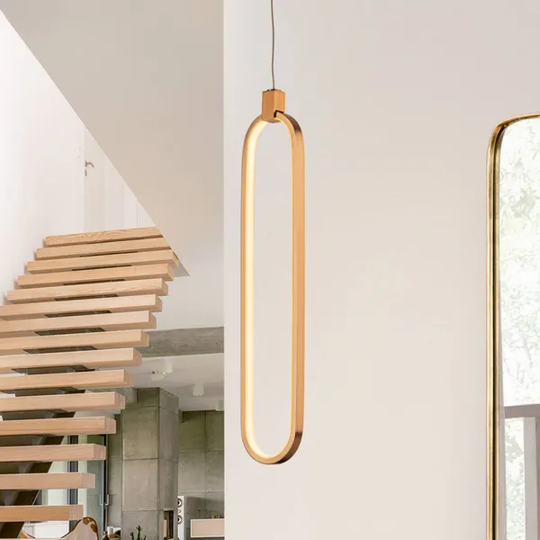 Schuller Valencia Lámpara colgante LED Colette, oro rosa, 1 luz