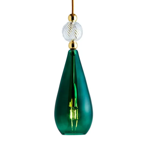 EBB & FLOW Smykke M oro verde hiedra cristal remolino
