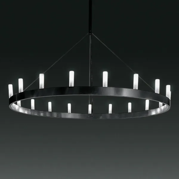 Fontana Arte Imponente lámpara de araña, negra
