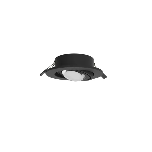 MEGATRON Foco empotrable LED Planex Powerlens, 4,8 W, negro