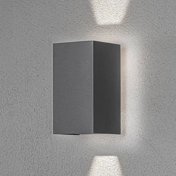 Konstsmide Aplique LED de exterior Cremona con luz de fondo