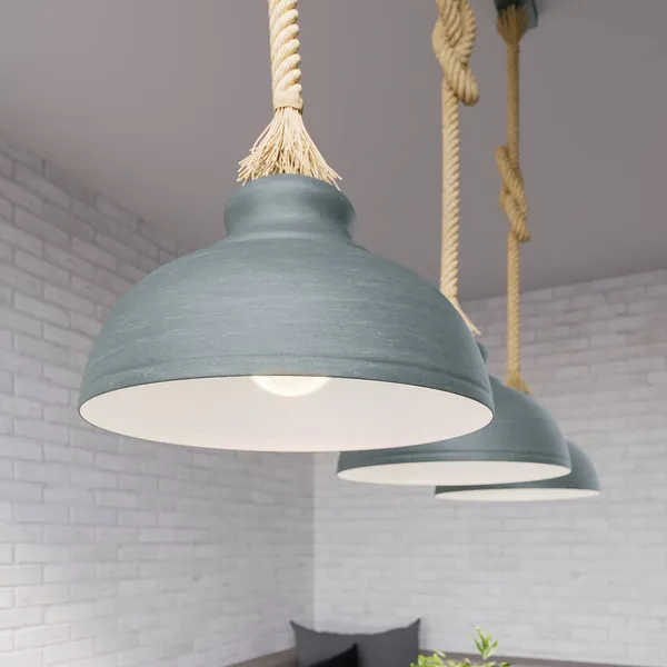 Lindby Chaby lámpara colgante, hormigón, 3 luces