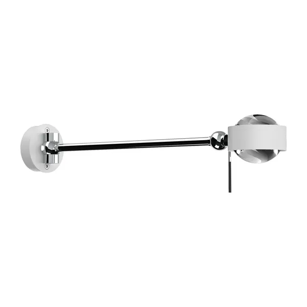 Top Light Puk Mini Hotel G9, 30 cm, lentes transparentes, blanco mate