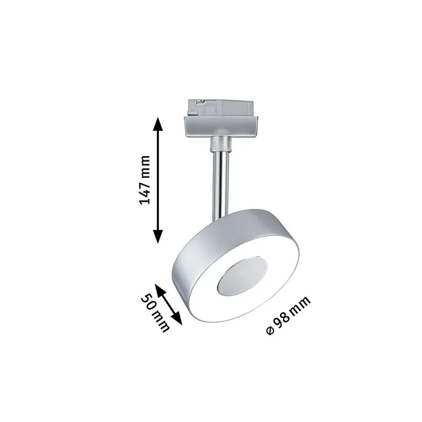 Paulmann URail Circle foco LED redondo en cromo