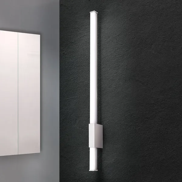 ORION Aplique de baño estrecho Argo con LED, IP44 60,5cm