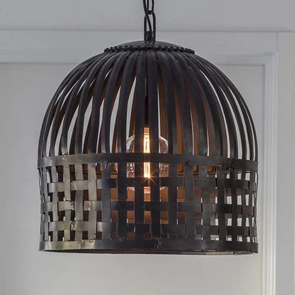 PR Home Lámpara colgante Sheffield en negro, Ø 46 cm