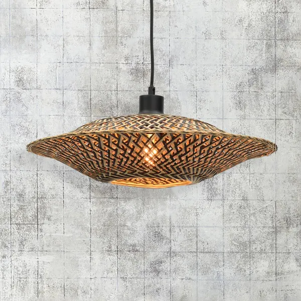 Lámpara colgante GOOD & MOJO Bali de bambú, Ø 44 cm