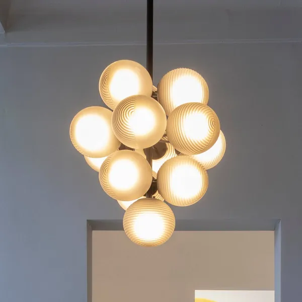 pulpo lámpara colgante Stellar Grape Small, blanca, 13 luces