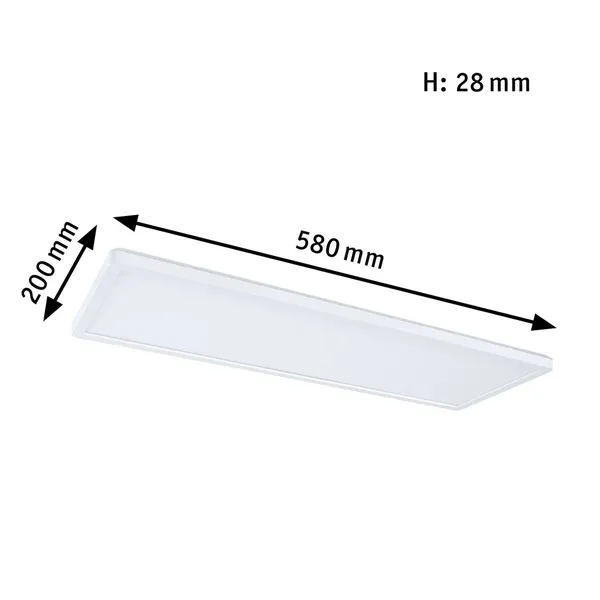 Paulmann Atria Shine on/off blanco 840 58x20cm
