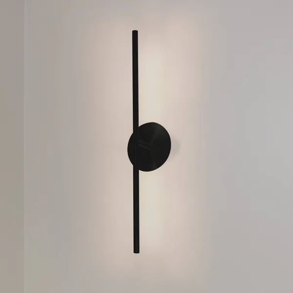 UMAGE Aplique de pared LED Omni, negro, longitud 74 cm