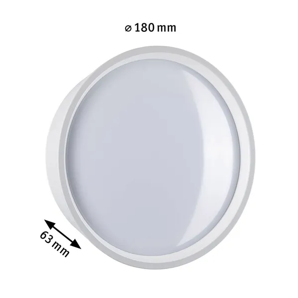 Paulmann Platomo aplique LED de exterior blanco