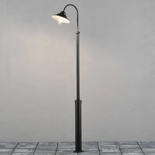 Konstsmide Farola Vega, negro, 1 luz, 240 cm