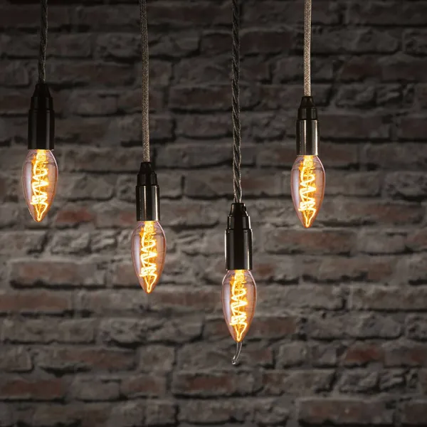 Paulmann bombilla vela LED E14 4W 1.800K oro