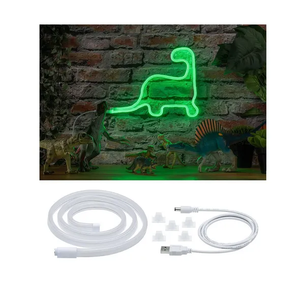 Paulmann tira LED Neon Colorflex USB 1 m verde