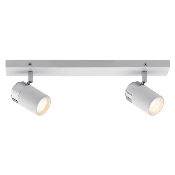 Paulmann Zyli foco de techo blanco/cromo 2 luces