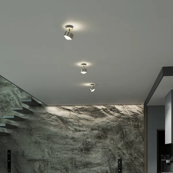 Top Light Puk! 80 Turn Up/Downlight lente mate níquel mate