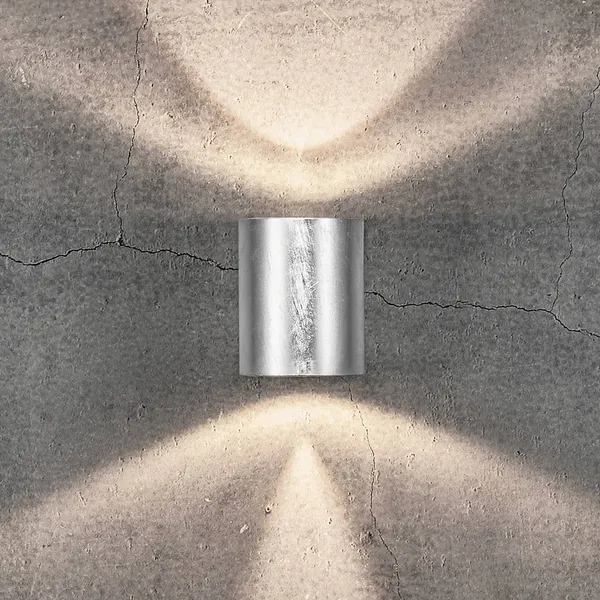 Nordlux Aplique LED para exterior Canto 2, galvanizada, 10 cm, IP44