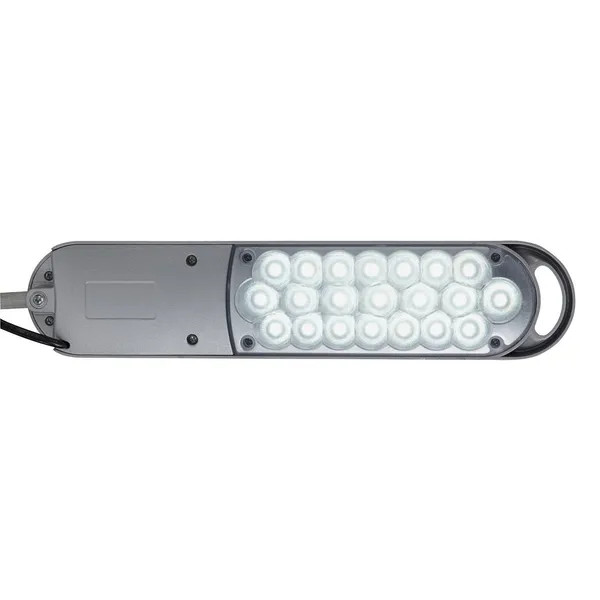 Lámpara de mesa LED MAULatlantic, plateada, altura 41 cm, base