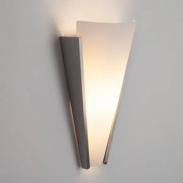 Aplique de pared Magnus de Lindby, blanco, cristal, altura 31 cm, E14