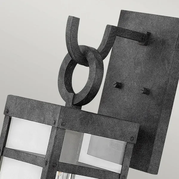 Quintiesse Aplique de exterior Porter, negro, 47,4 cm de altura