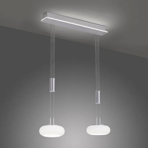 Q-Smart-Home Paul Neuhaus Q-ETIENNE colgante LED, 2 luces