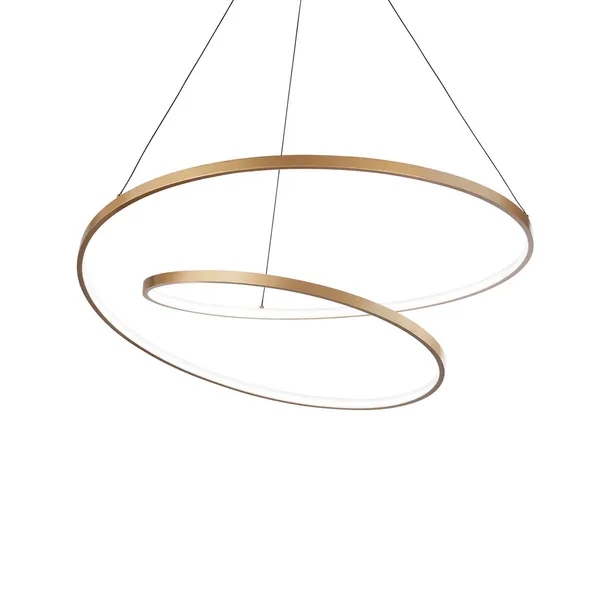 Ideal Lux Oz Lámpara colgante LED Ø 80 cm, latón