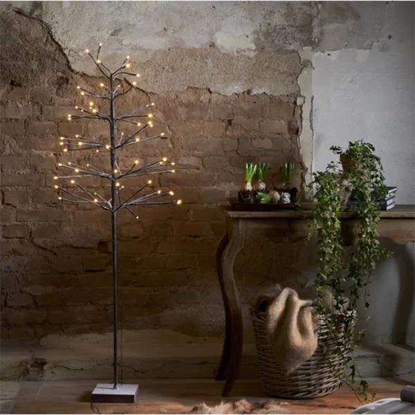 STAR TRADING Árbol decorativo LED Snowfrost Tree IP20 Altura 150cm