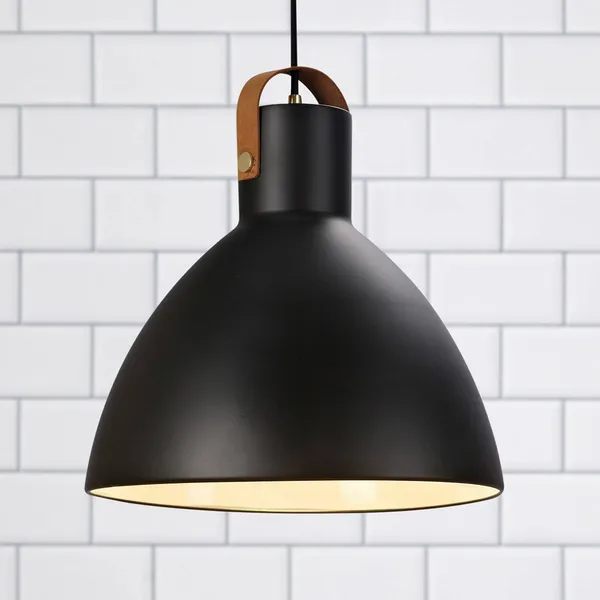 Markslöjd Lámpara colgante Eagle pantalla metal Ø 35cm negro