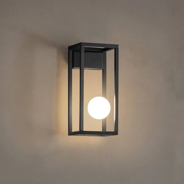 Karman Abachina aplique LED 1 luz IP44 negro